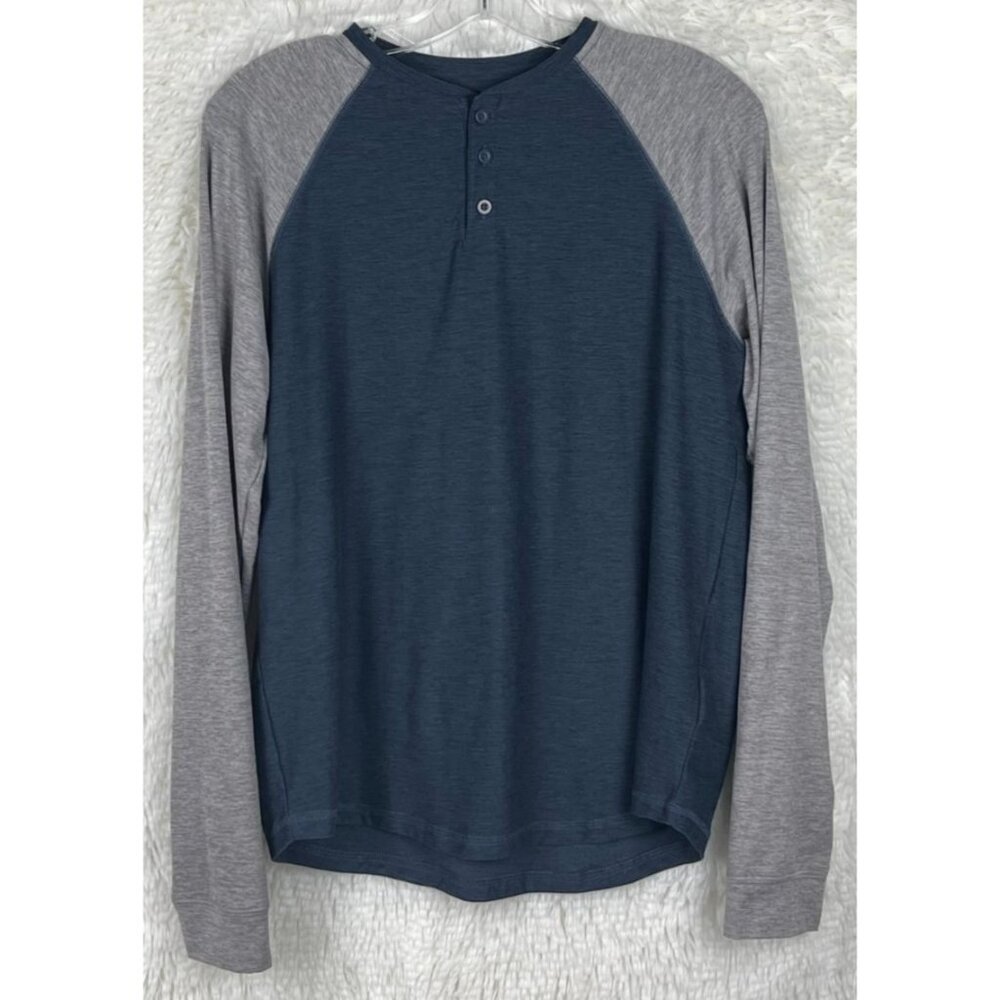 Rumi + Ryder Boys XL 16 Long Sleeve Blue/Gray Shirt Quick Dry Moisture Wicking - Picture 2 of 7
